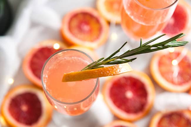 Blood Orange Mimosas