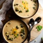 Skinny Broccoli Cheese Soup with Hidden Veggies