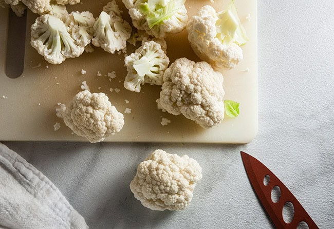 Chopped cauliflower