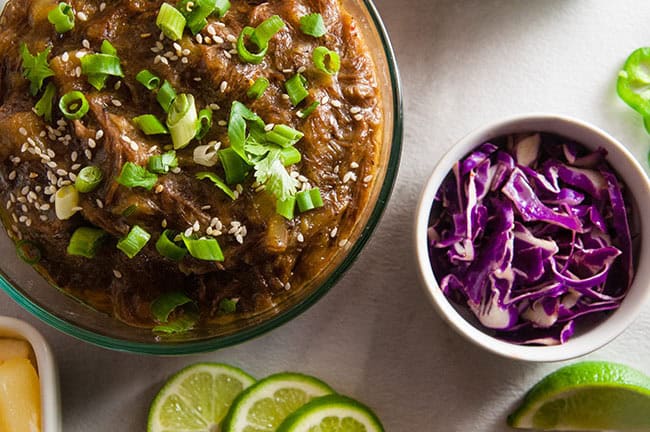Pineapple Beef and Sesame Slaw