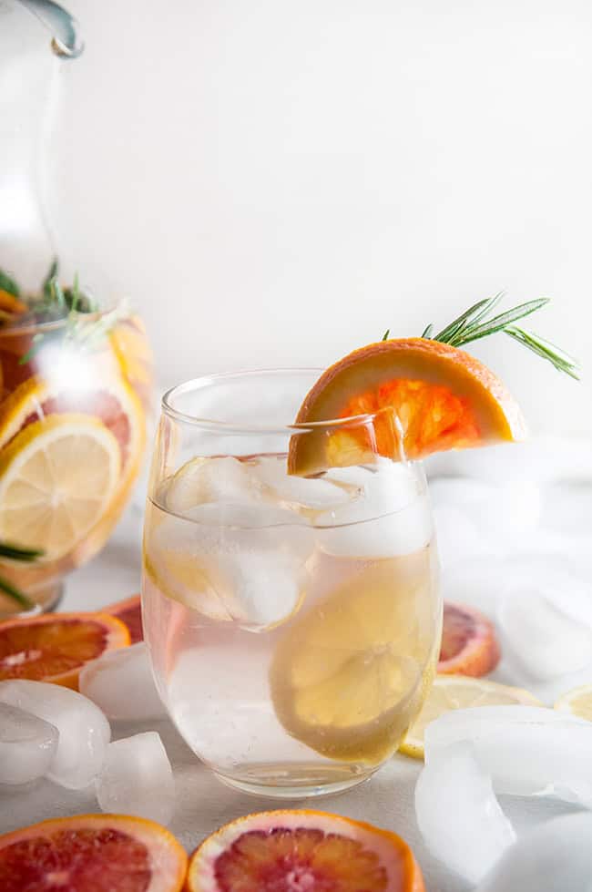 Winter Citrus Spa Water