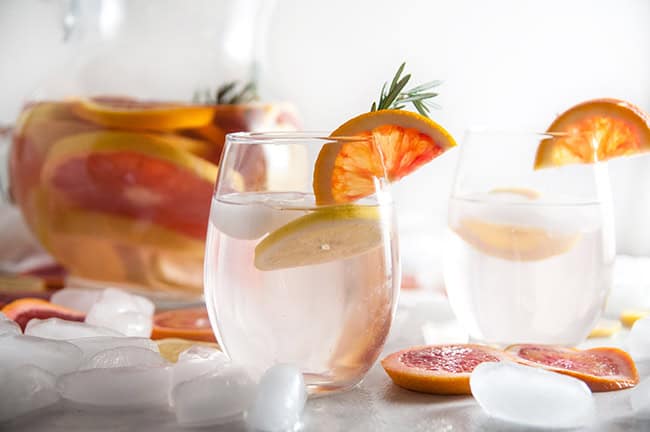 Winter Citrus Spa Water