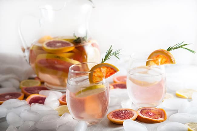 Winter Citrus Spa Water