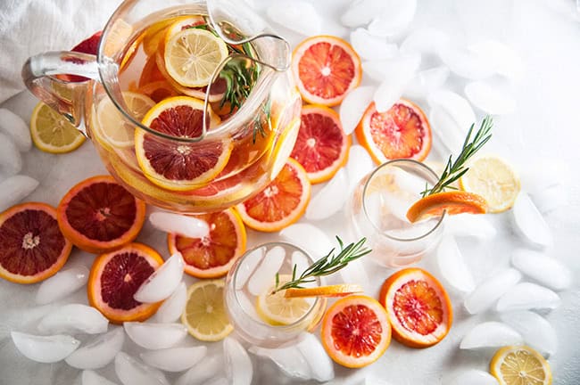 Winter Citrus Spa Water