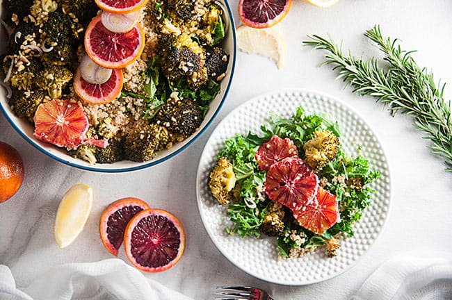 Winter Citrus Salad with Blood Oranges and Broccoli