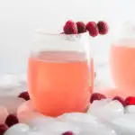 Sparkly Raspberry Champagne Cocktails
