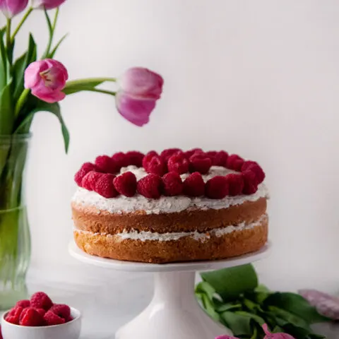 Honey Vanilla Cake with Honey Buttercream