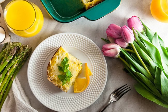 Cheesy Asparagus Frittata