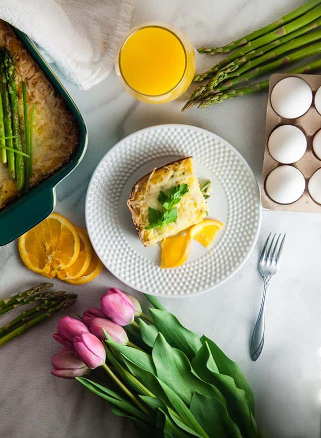 Cheesy Asparagus Frittata