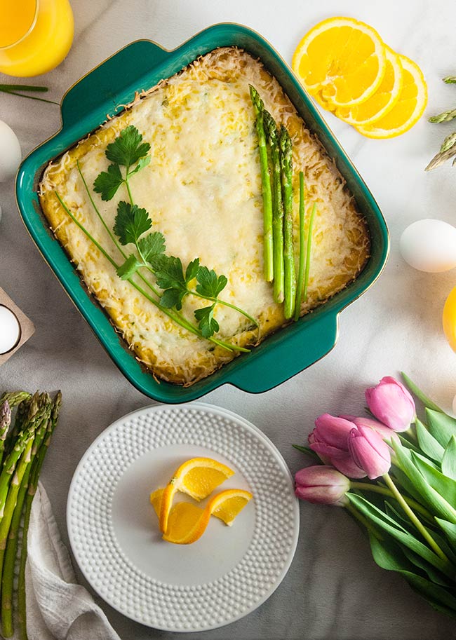 frittata with Asparagus and Cheese