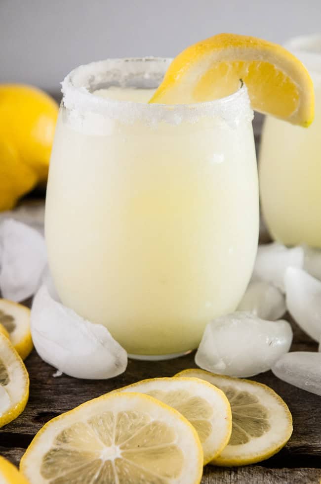 Boozy Lemonade Slushies