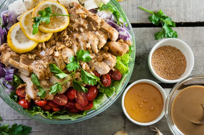 Honey Mustard Chicken Chopped Salad