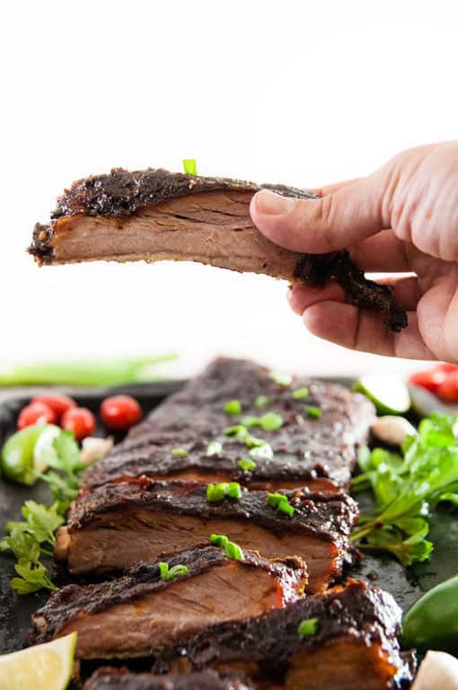 Slow Roasted Beer Barbecue Ribs Seasoned Sprinkles