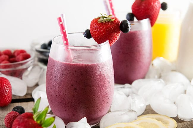 Sunshine Citrus Berry Smoothies