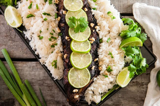 Thai Pork Ribs with Coconut Rice