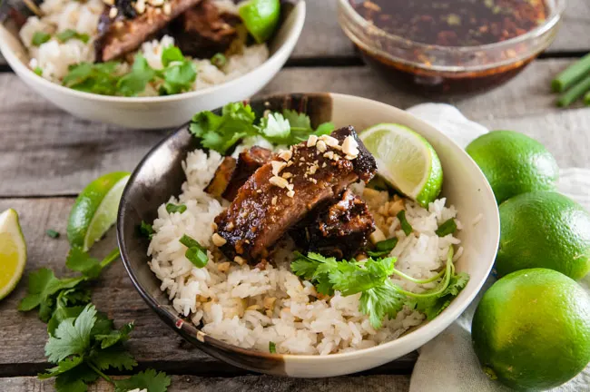 Thai Pork Ribs with Coconut Rice