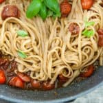 Buttered Balsamic Blistered Tomato Pasta