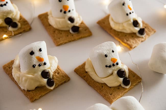 Melting Snowmen S'mores