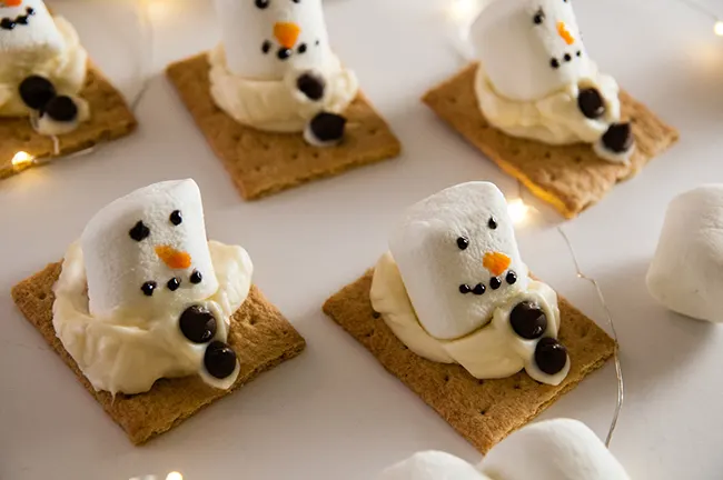 Melting Snowmen S'mores