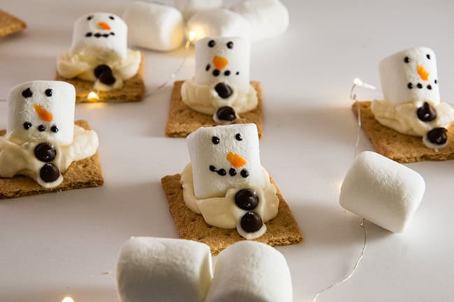 Melting Snowmen S'mores