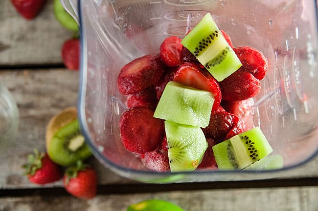 Sparkling Strawberry Kiwi Slushies