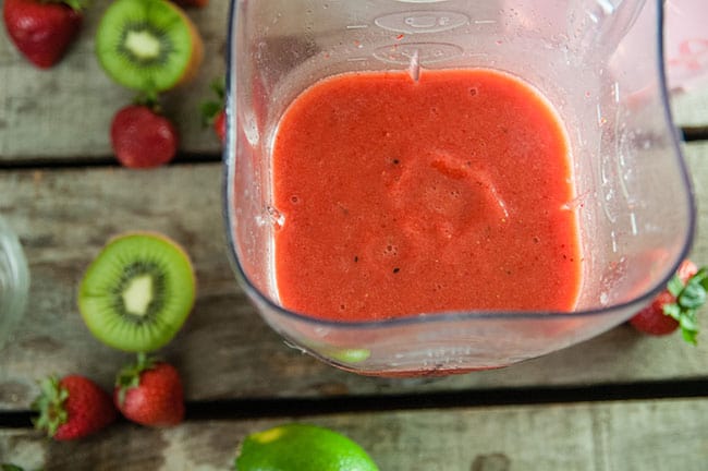 Sparkling Strawberry Kiwi Slushies