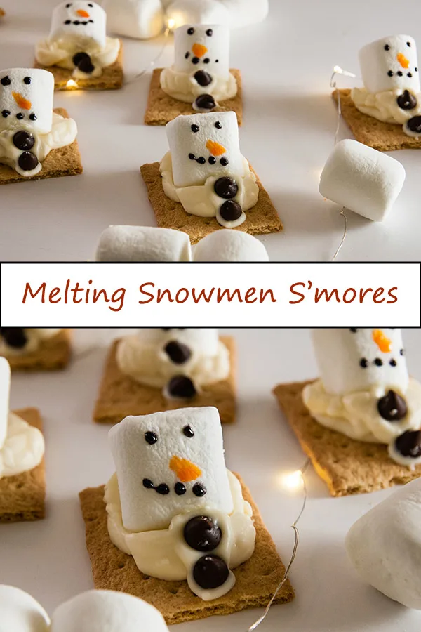 Melting Snowmen S'mores are a fun spin on Melting Snowmen Sugar Cookies perfect for Christmas in July or Christmas in warm weather from www.seasonedsprinkles.com