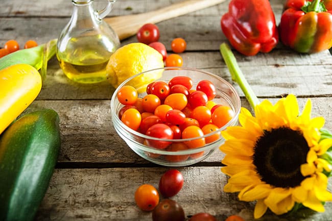 bowl of cherry tomatoes