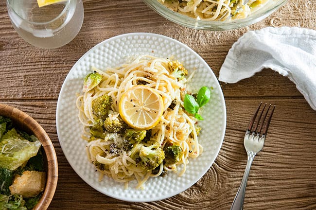 Roasted Broccoli and Brussel Sprouts Pasta