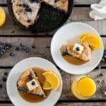 Shortcut Skillet Blueberry Baked Pancake