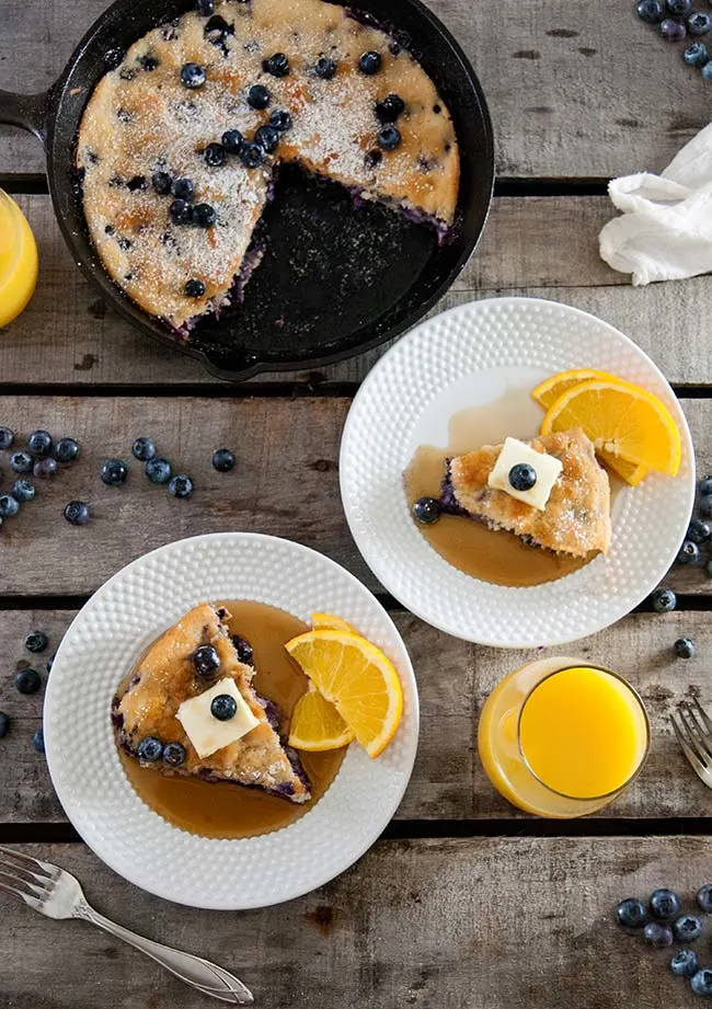 Skillet Berry Baked Pancake