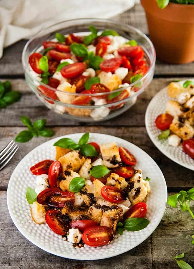 Panzanella Caprese Salad