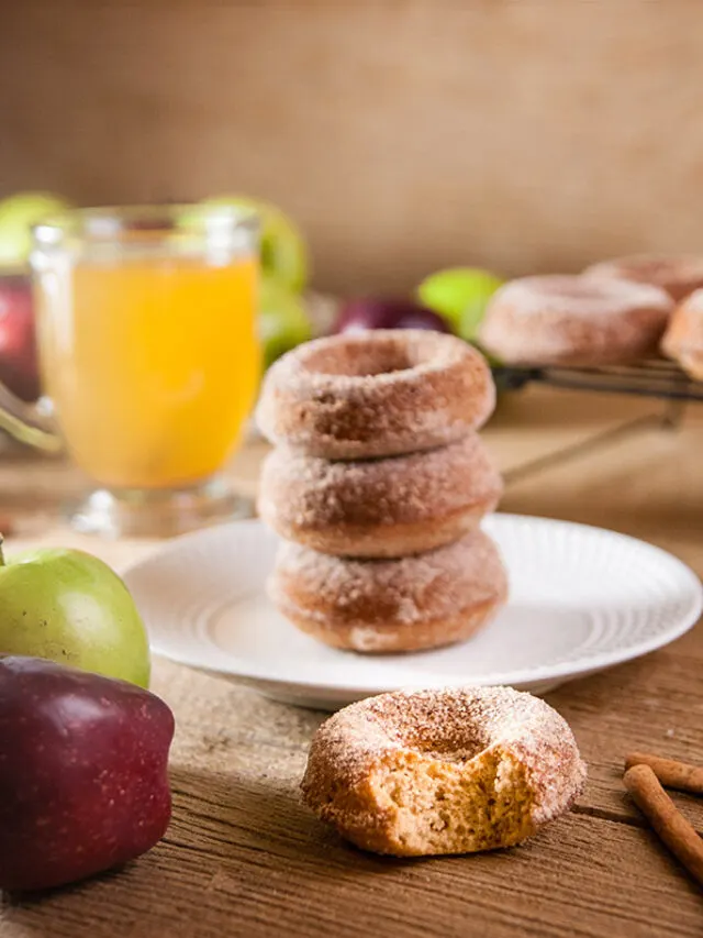 Easy Apple  Cider Donuts (with Cake Mix)