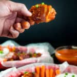 Easy Bacon Wrapped Buffalo Wings Two Ways