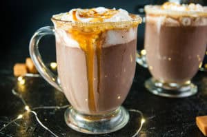 Slow Cooker Salted Caramel Hot Chocolate