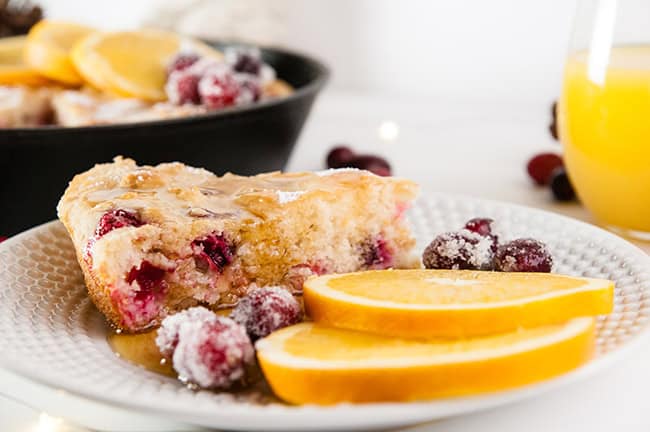 Cranberry Orange Baked Pancake