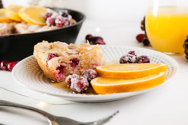 Cranberry Orange Baked Pancake