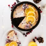 Cranberry Orange Baked Pancake