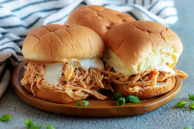 Instant Pot Buffalo Chicken Sliders 