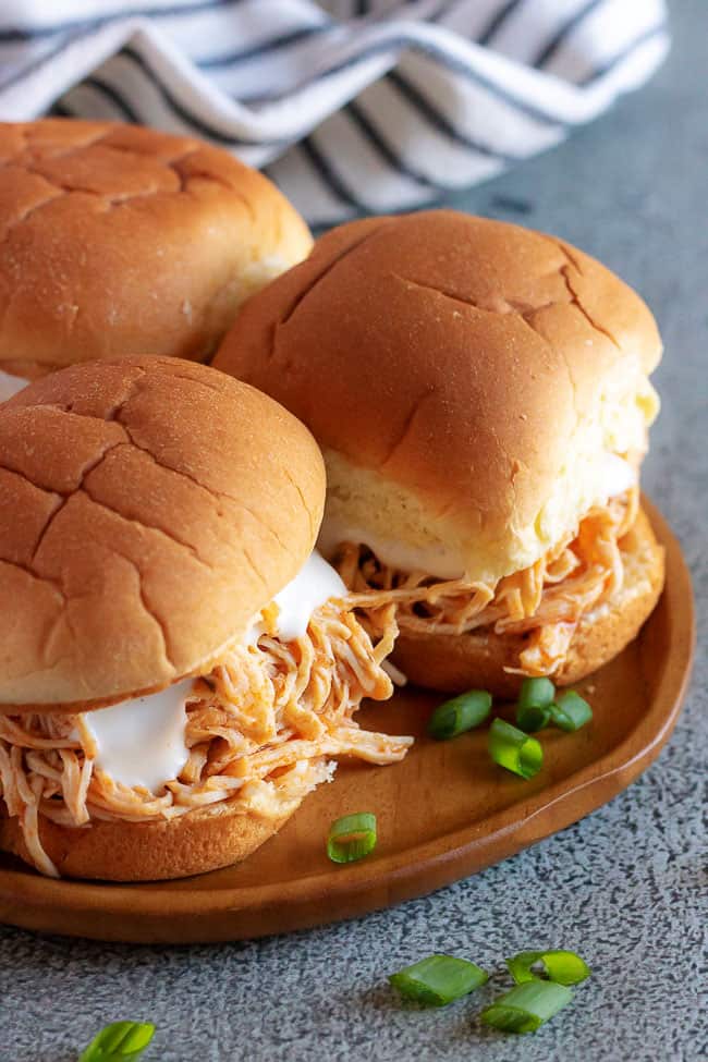 Instant Pot Buffalo Chicken Sliders