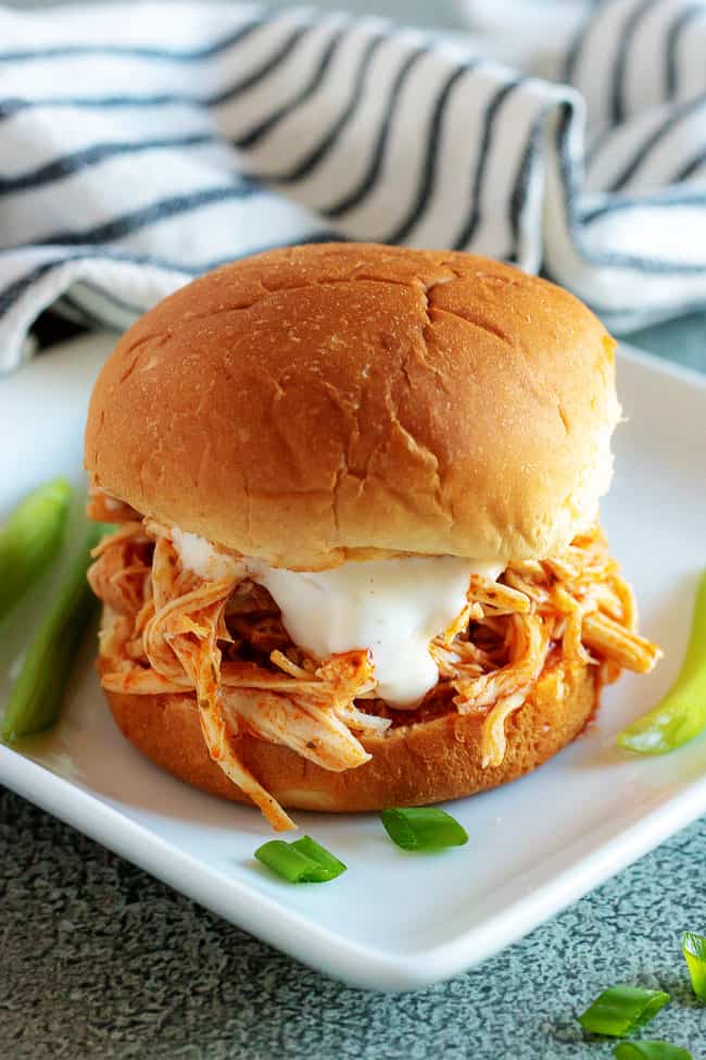 Instant Pot Buffalo Chicken Sliders