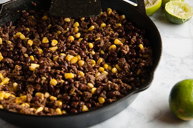 Beef and Quinoa Taco Skillet