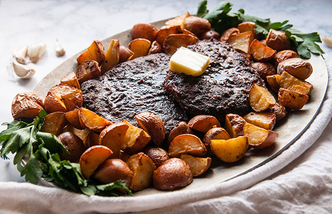 Roasted Southwestern Steak and Baby Potatoes