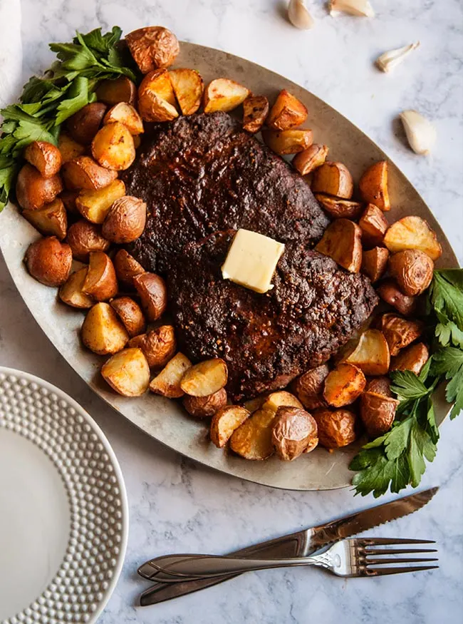 Roasted Southwestern Steak and Baby Potatoes