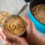 Chicken pot pie soup