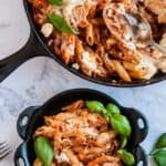 Skillet baked ziti