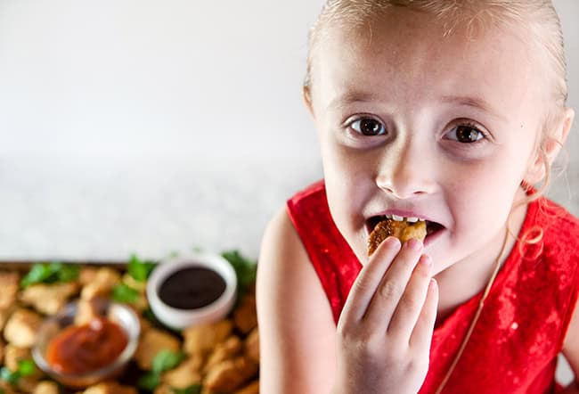 Baked Parmesan Chicken Nuggets - Seasoned Sprinkles