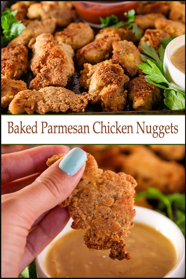 Baked Parmesan Chicken Nuggets - Seasoned Sprinkles