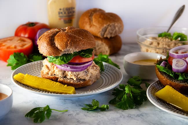 Honey Mustard Chicken Salad sandwiches