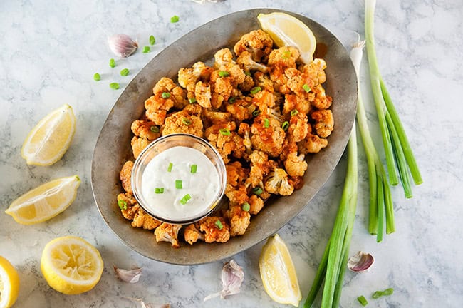 Easy Buffalo Cauliflower